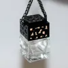 Hollow Cube Glass Car Parfume Pendant Essential Oil Diffuser Air Freshener bakspegel