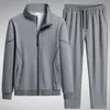 Herrspår 2024 Tracksuit Fashion Autumn Mens Set Casual Solid Solor Sweatpant Set unisex jogging kläder plus storlek 8xl