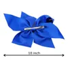 10 Inch Boutique Grosgrain Ribbon Bow Girls Hairpins Big Bowknot Hair clip Hair Accessories 196 colors available 24pcs8292567