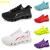 2024 hot sale running shoes men woman white navy creams pink black purple gray trainers sneakers e GAI