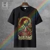 Erkek Tişörtleri Sanat senin cinayet erkekleri kötü Papa T-Shirt Siyah Rockabilya Yeni Erkek İlkbahar Yaz Kıyısı Kısa Kollu Günlük Mektup Baskı L240304