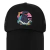 Casquettes de baseball Casquette de baseball de pêche pour hommes Mesh Femmes Snapback Chapeaux Os Hip Hop Casual Gorra Réglable Coton Chapeau Japon Chat Imprimer