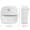 Night Lights 3Pcs Aisle Light Smart Motion Sensor Auto On/Off Battery Operated Nightlight For Kids Room Bedroom Closet Hallway