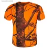 Men's T-Shirts KOEP Camouflage T-shirt Outdoor Quick Drying Hiking Military Tactical T-Shirts Mens Hunting CAMO Camping Shirts Clothing L240304