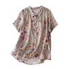 Blusas femininas camisa feminina verão casual elegante coleção lapela manga curta solta ajuste com para um