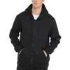 Hoodies masculinos casual velo zip up jaqueta harajuku clássico cor sólida sweatshirts hip hop streetwear feminino casaco solto outwear