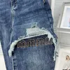Jeans da donna Designer Jeans Vita Lettera Denim Jeans di marca 240304