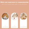 Tumbler Swing Toys for Cats Kitten Interactive Cat Toy Cats Accessories Interactive Cat Food Feeders Wood Material 240226