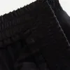 Pantaloncini KEYANKETIAN Pantaloncini estivi nuovi in raso di seta con elastico in vita Pantaloncini da donna Mini pantaloni dritti sottili francesi stile semplice neri sottili