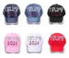 Ball Caps 9 Styles 2024 Trump Diamond Baseball Cap Adjustable Denim Sun Hat Sports Casual Cotton Drop Delivery Fashion Accessories 584QH