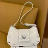 Abendtaschen PU-Leder Mode Sling Bag Wasserdichte Frauen Stilvolle Achselhöhle Große Kapazität Y2K Verstellbarer Riemen Schulter Messenger