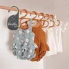 Storage Boxes Baby Closet Dividers Clothes Organizer Bedroom Wooden Organizers Size Hanger Room Decoration Supply