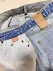 Womens Jeans Ksubi Jerans Denim Light Blue High Waisted Loose Thin with Holes and Tassels Summer Sexy Hot 240304