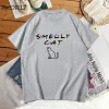 T-Shirts Stinkende Katze T-shirt Frauen Harajuku Freunde Tv Show T-shirt Lustige Frau Baumwolle Kurzarm T-shirt Sommer Print T-shirt