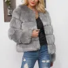 Fur Winter Fur Coat Women 2023 Plush Cropped Jacket Pink Fox Fur Coat Ladies Outwear Warm Clothes Flurry Fake Fur Jacket Plus Size