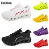 Running Shoes Homens Mulheres Cinza Branco Preto Verde Azul Roxo Mens Treinadores Esportes Sapatilhas Tamanho 38-45 GAI Color279