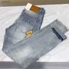 Damesjeans jeans designer broek mode kitten letter borduurwerk cartoon grafische broek luxe rechte denim broek 240304