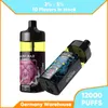 Wegwerp vape-pen 12000 trekjes E-sigaret 16 ml Eliquid Voorgevuld 2% 5% Nic Mesh Coil 650 mAh batterij Oplaadbare pod Goede smaak Apparaat met fruitsmaak