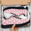 Casual Shoes INSTANTARTS Pink Cartoon Design Fashion Sneakers Comfortable Breathable Soft Causal