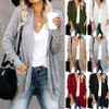 Outono longo casaco feminino jumper pull femme solto malha senhoras outerwear ropa mujer moda cardigan jaqueta camisola mulher roupas 240229