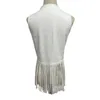 Damesvesten Dames Vest met franjes Vintage Suede Open voorkant V-hals Gilet met lange kwastjes Klinknagel Decor Chic Voor dames