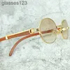 2024.Runde Sonnenbrille Männer Mode Vintage Holz Sonnenbrille Frauen Accessoires Luxus Designer Französisch Shades Brillen Trendprodukt WNYP