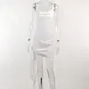 Casual Dresses Crystal Summer Zipper Sexy Y2K Clothes Lace Up ärmlös Backless BodyCon Mini för kvinnor 2024 outfit Club Party Elegant