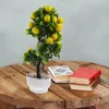 Dekorative Blumen, künstliche Obstbäume, Pflanzen für Zuhause, gefälschte Dekoration, künstliche Tischdekoration, grüne Dekorationen, Ornamente, Haushalt, Bonsai, klein, für den Innenbereich