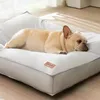 Luxury Pet Bed Mat Dog Sleeping For Medium Large Dogs mysiga bo mjuk katt soffa kudde kennel borttagbara leveranser 240220