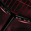 Racchetta da badminton ultraleggera 8U 60g incordata Racchetta da badminton professionale in carbonio 24-32 LBS Elastico durevole Moderata alta rigidità 240227