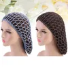 Berets 4 Pcs Handcraft Crochet Net Hat Long Sleeping Hair Protective Protector(Light Blue And Grey 1pc For Each Color)