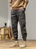 Multi-Pockets Spring Summer Cargo Pants Men Streetwear Zipper Leg Skinny Work Joggers Cotton Casual Tactical Trousers 240304