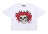 High Street Summer Designer T Shirt Men Men Mase Fashion Skull Druku