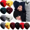 Baskar stickade mössa vinter höst hattar kvinnliga mössa mössor 12 färger varmare motorhuven dam cap cap hög kvalitet för kvinnor män