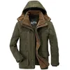 Uomo Lungo Cappotti Invernali Piumini Con Cappuccio Casual Caldo Parka 7XL Buona Qualità Maschio Fit Multitasche Cargo 240226