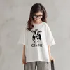 Clothing Sets Summer Casual Girls White T-Shirt Plaid Pant School Kids Top Tees Set Children 2 Pieces Outfits 5-16 Years