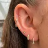 Stud Earrings 1pc Star Stainless Steel Daith For Women Clicker Ring With Chain Lobe Tragus Snug Ear Piercing Earings Jewelry