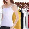 Camisoles Tanks Weibliche Camis Baumwolle Solide Sexy Wild Chiffon Tops Ärmellose Gurt Grundlegende Frauen Sommer Weste Leibchen Ernte Farbe 2024