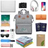 Backpack Casual Business For Men Light 15 Inch Laptop Bag 2024 Waterproof Oxford Cloth Lady Anti-theft Travel Gray