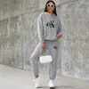 PLUSIZE Womens Dress Fashion Women Hoodies Pants Set Casual Tracksuits Plus Size Sports Clothing Set 240220