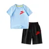 Vêtements de sport pour enfants, 2 pièces, costume de sport pour enfants, T-shirt en tissu respirant, vêtements d'été pour garçons et filles