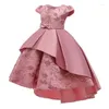 Girl Dresses Hand Made Formal Wedding Dress Baby Flower Kids For Girls Children Clothing Ball Gown Party Princess