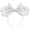 Accessoires pour cheveux, bandeau oreilles de souris, bonne année 2024, pour filles et femmes, fête de Festival, Cosplay, nœud de voyage, bricolage