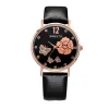 Smeeto Brand Student Women's Watches Womens utsökta Rhinestone läderbälte mode Watch Quartz Watch E5