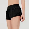 Womens Yoga Shorts Outfits With Training Fitness Wear Short Pants Girls Running Elastic Pockets påskynda snabba torkbyxor Sportkläder