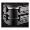 Dinnerware Sets 1PC Portable Stainless Steel Lunch Box Business Bento Kitchen Leakproof Containers For Men Fitness Meal