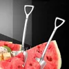 Home Stainless Steel Shovel Watermelon Spoon Children Dessert Cake Ice Cream Scoops Fruit Salad Scoops Kitchen Dinnerware Shovels LT799