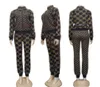 Designer Kvinnor Tracksuits Cardigan Zipper Jacket Pullover Jogger Pants Luxury G Letter Print Two Piece Set Women's Clolthing