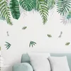 Muurstickers Noordse tropische planten Bananenbladstickers voor woondecoratie Verwijderbare PVC-muurschilderingen Woonkamer Slaapkamer