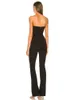 Bandage Overall Womems Sommer Lange Flare Hosen Ärmellose Sexy Cut Out Elegante Club Berühmtheit Abend Party Overalls 240304